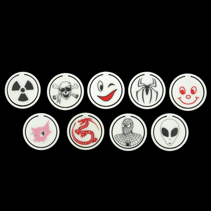 Закладка для книг светящаяся "Улыбка, Инопланетянин, Пират и другие" МИКС