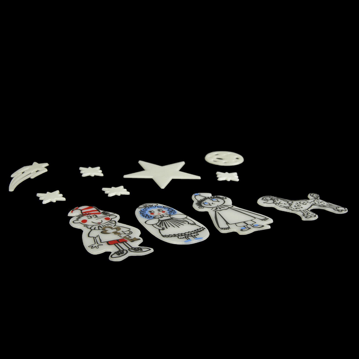 Набор светящихся фигурок "Путешествие Буратино в космосе" набор 11 шт