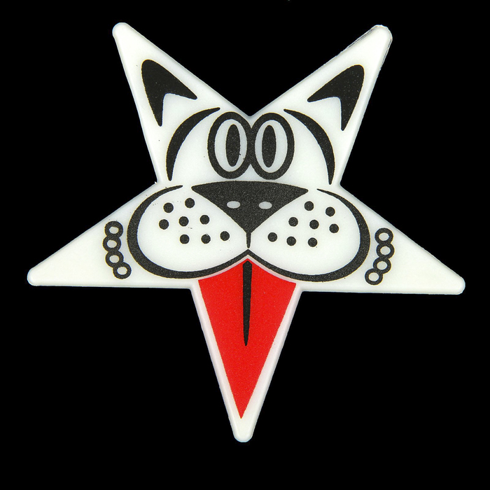 Наклейка светящаяся "Забавная звезда Тигр" 7,5 см