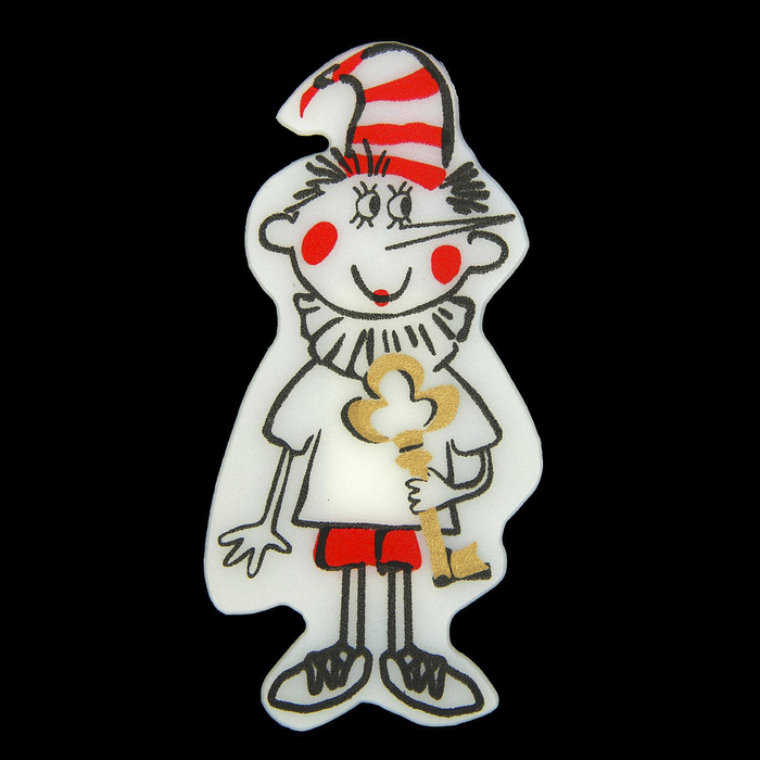 Магнит светящийся "Буратино" 10,5 см