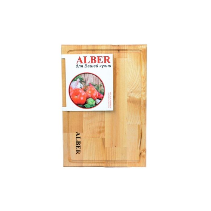 Доска разделочная "Прямоугольник" 32 х 22см с желобком