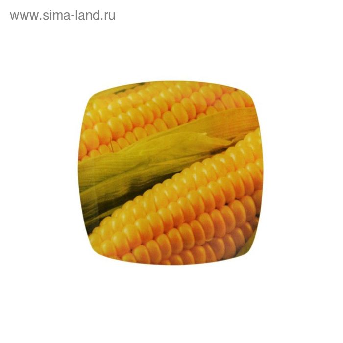 Тарелка квадратная «Кукуруза», 20 см