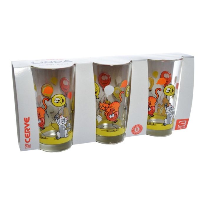 Стаканы "Веселые котята", 250 мл, 3 шт.