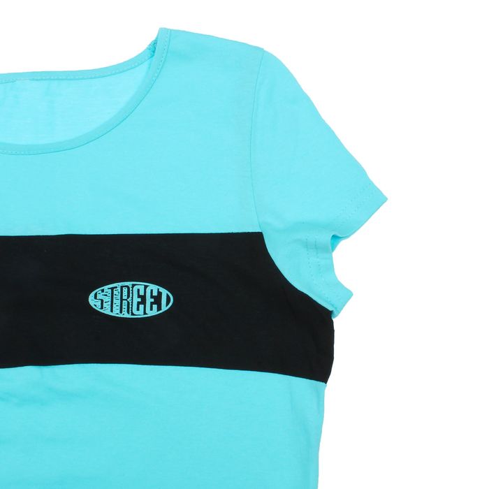 Костюм женский (футболка, шорты) Доминика цвет бирюзовый, р-р 48