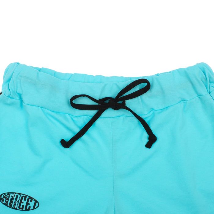 Костюм женский (футболка, шорты) Доминика цвет бирюзовый, р-р 48