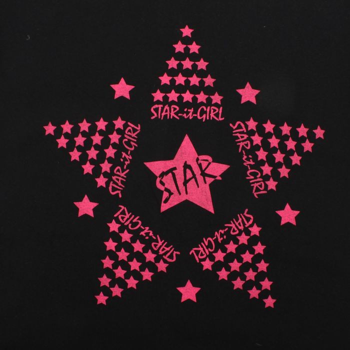 Платье женское Звезды-2 с коротким рукавом цвет чёрный, р-р 48