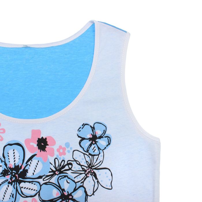 Сорочка женская Незабудка цвет голубой, р-р 44