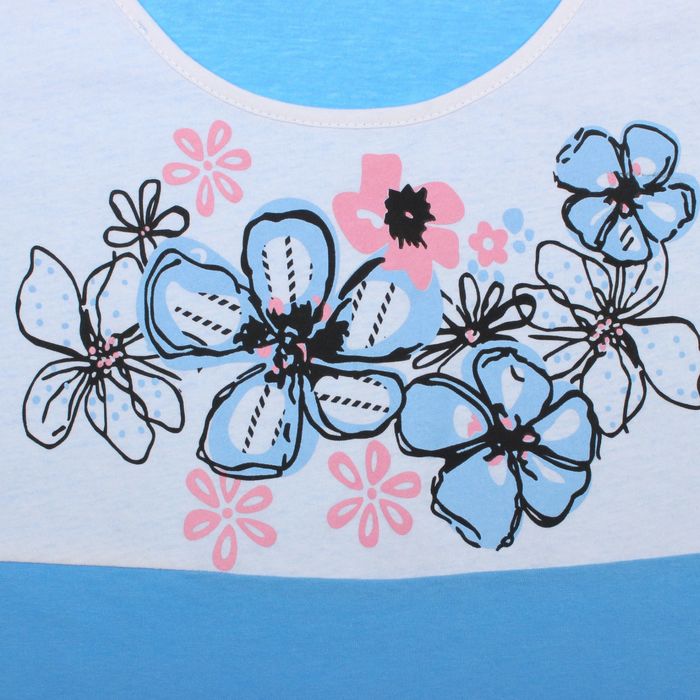 Сорочка женская Незабудка цвет голубой, р-р 44