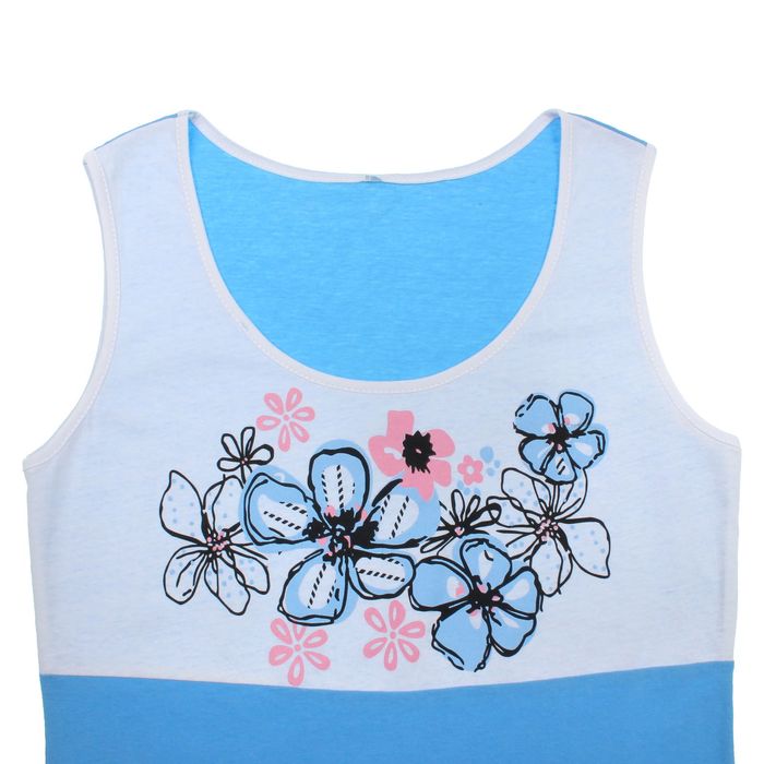 Сорочка женская Незабудка цвет голубой, р-р 54