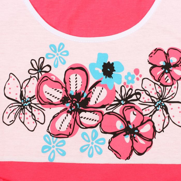 Пижама женская (майка, шорты) Незабудка цвет коралловый, р-р 52