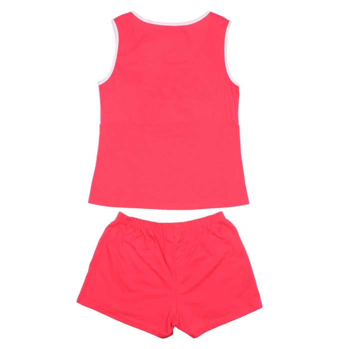 Пижама женская (майка, шорты) Незабудка цвет коралловый, р-р 52