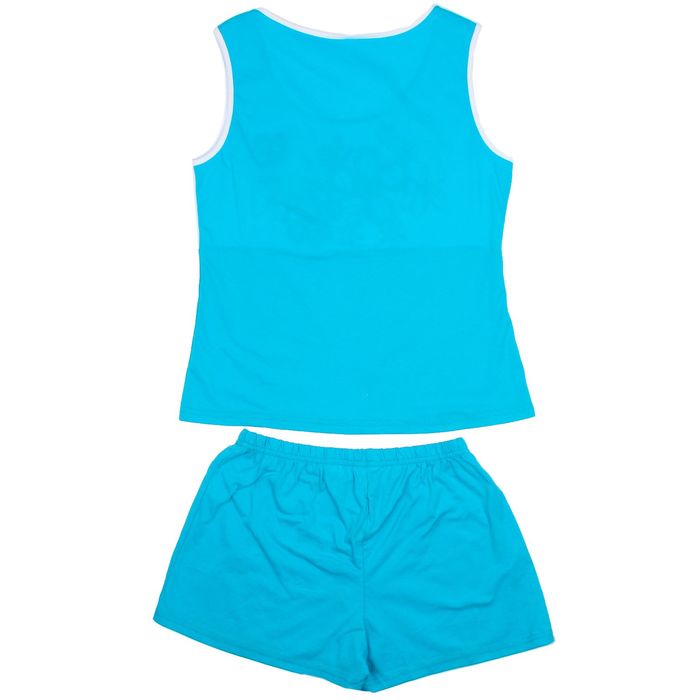 Пижама женская (майка, шорты) Незабудка цвет бирюзовый, р-р 46