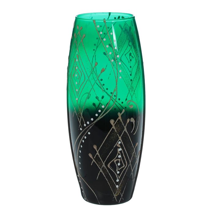 Ваза "Ромбы на зелёном"