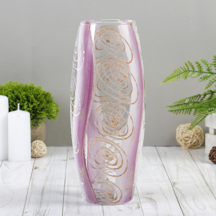 Ваза "Серебристые кольца"