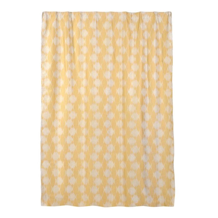 Штора на шторной ленте 200x280 см желтая