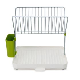 

Сушилка для посуды Joseph Joseph Y-rack бело-зелёный, 2-уровневая, со сливом