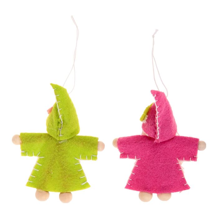 Игрушка - подвеска "Девочка в платьице", цвета МИКС