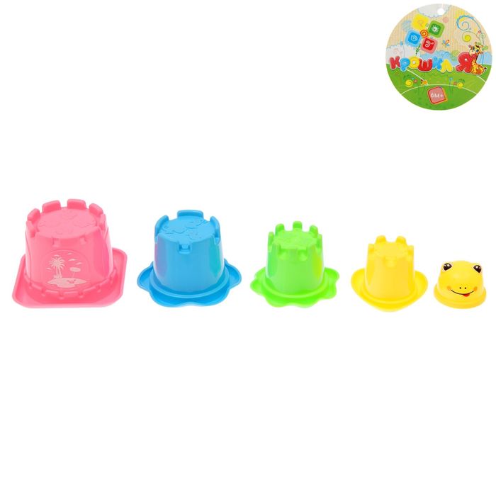 Развивающая игрушка «Пирамидки-стаканчики», 4 предмета