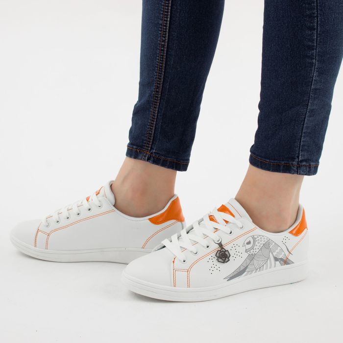 Кеды женские, размер 39, цвет белый (арт. 6706A)