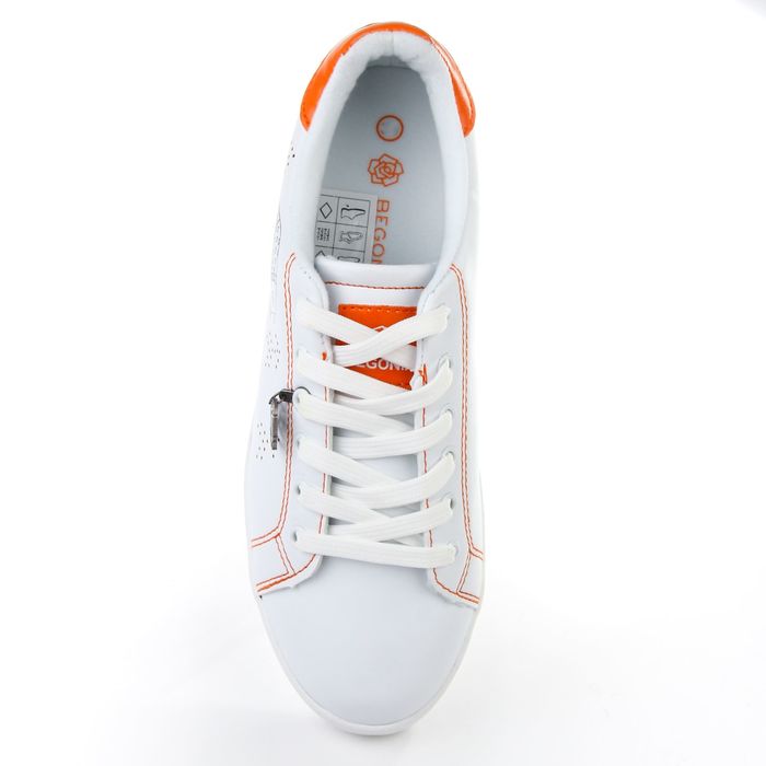 Кеды женские, размер 39, цвет белый (арт. 6706A)