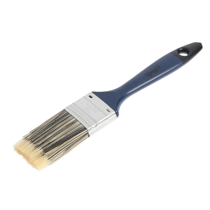 Кисть плоская TUNDRA comfort, искусственная щетина, пластмассовая ручка 1,5" (38 мм)