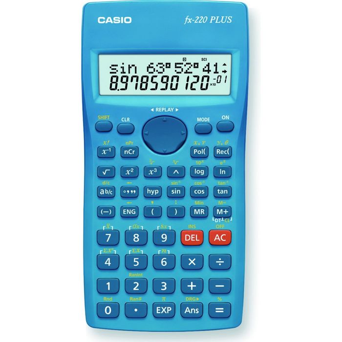 Калькулятор Casio FX-220PLUS-S-EH 10+2-разрядный, 181 функция