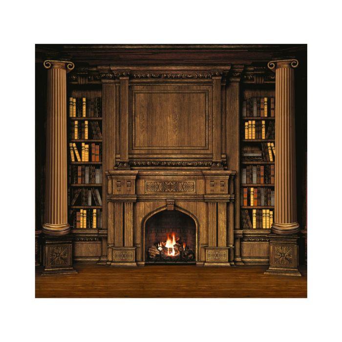 Фотообои "Камин" 31-0190-KE (из 3-х листов), 3,00х2,8 м