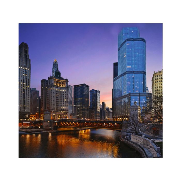 Фотообои "Огни Чикаго" 31-0003-WL (из 3-х листов), 3,00х2,8 м