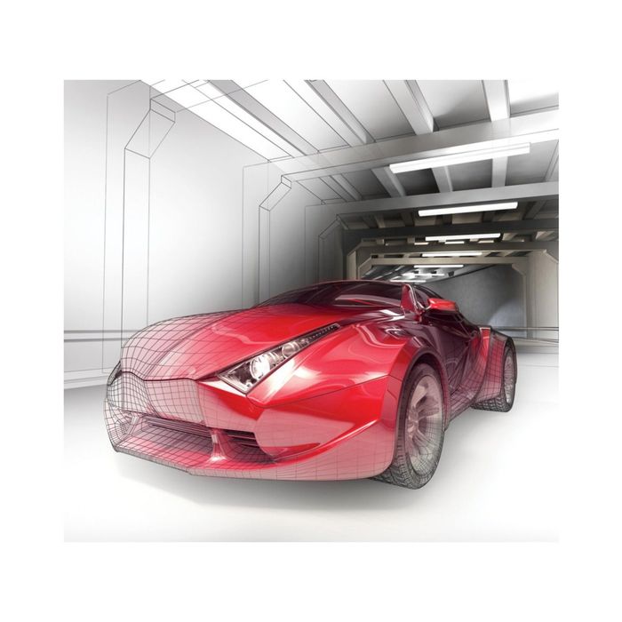 Фотообои "Спорткар" 31-0198-TB (из 3-х листов), 3,00х2,8 м