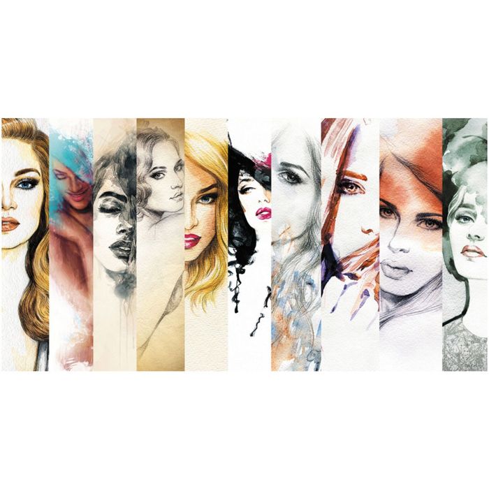 Фотообои "Лица" 13-0431-AE, 1,30х2,5 м