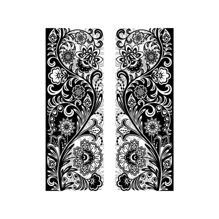 Фотообои "Черно-белый орнамент" 12-0469-AB (из 2-х листов), 2,00х2,8 м