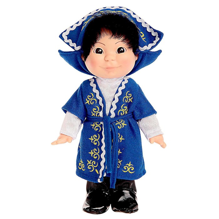 кукла веснушка в бурятском костюме девочка Кукла «Веснушка», в казахском костюме, мальчик, 26 см