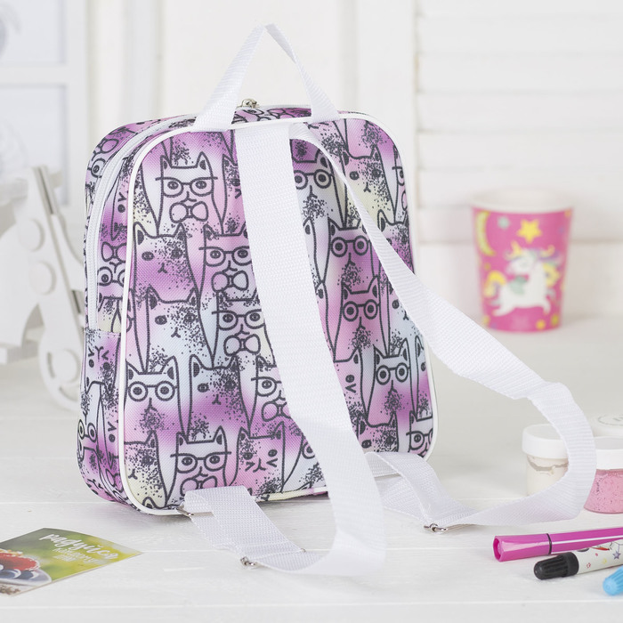 Рюкзак детский, 1 отдел, наружный карман, цвет розовый