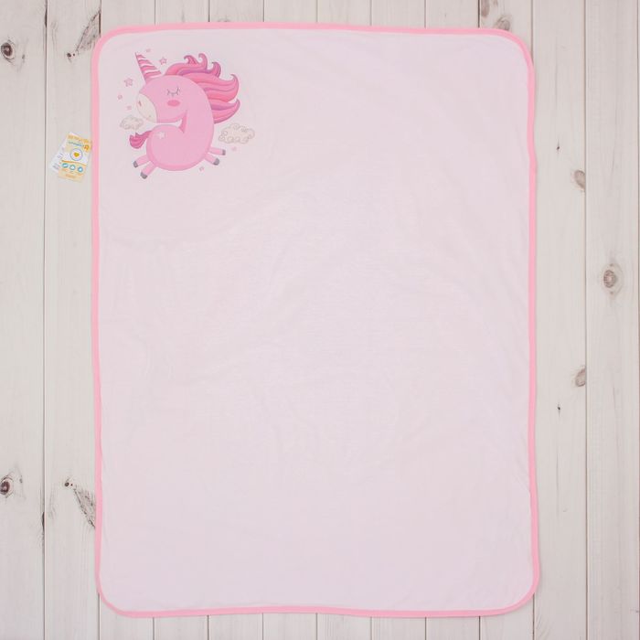 Плед двухслойный "Единорог", размер 110 х 80 см