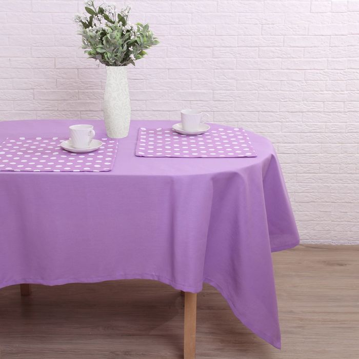 Набор столовый "Этель" Спелая смородина скатерть 110х160 см, салфетки 40х40 см - 4 шт., рогожка