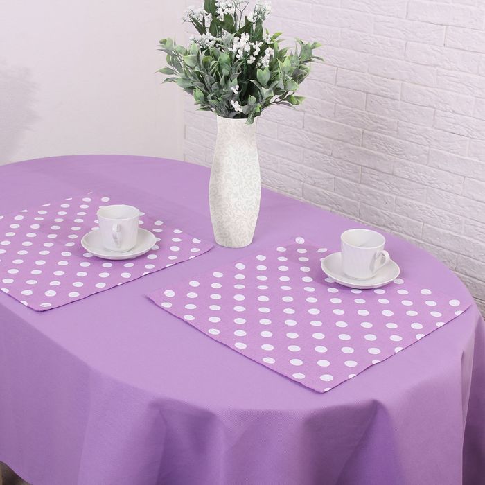 Набор столовый "Этель" Спелая смородина скатерть 110х160 см, салфетки 40х40 см - 4 шт., рогожка