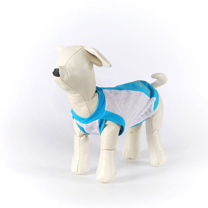 Майка OSSO для собак со стразами из сетки, размер 22