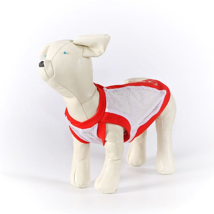 Майка OSSO для собак со стразами из сетки, размер 35