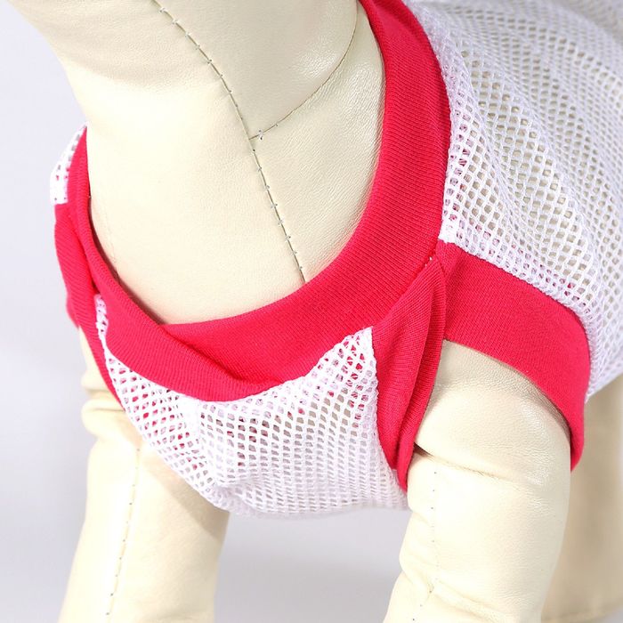 Майка OSSO для собак со стразами из сетки, размер 25