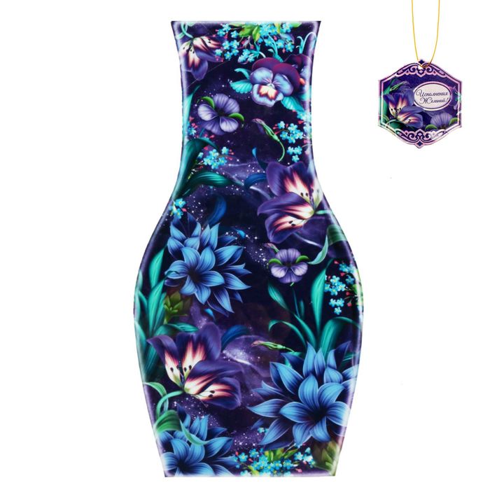 Пакет для цветов (ваза) с открыткой "Мечты"