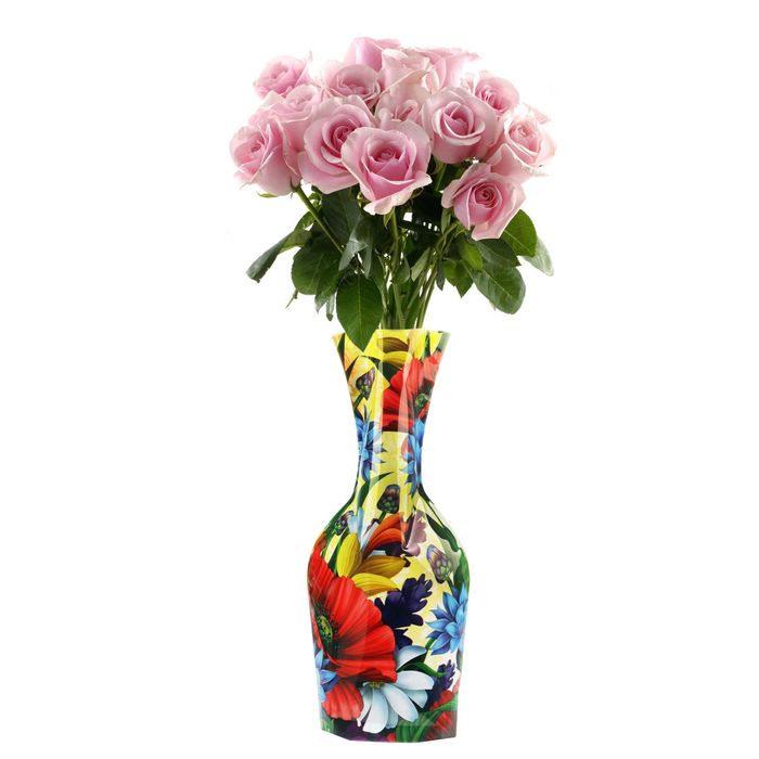 Пакет для цветов (ваза) с открыткой "Бабушке"