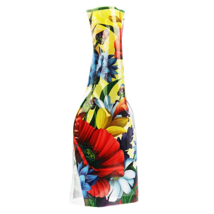 Пакет для цветов (ваза) с открыткой "Бабушке"