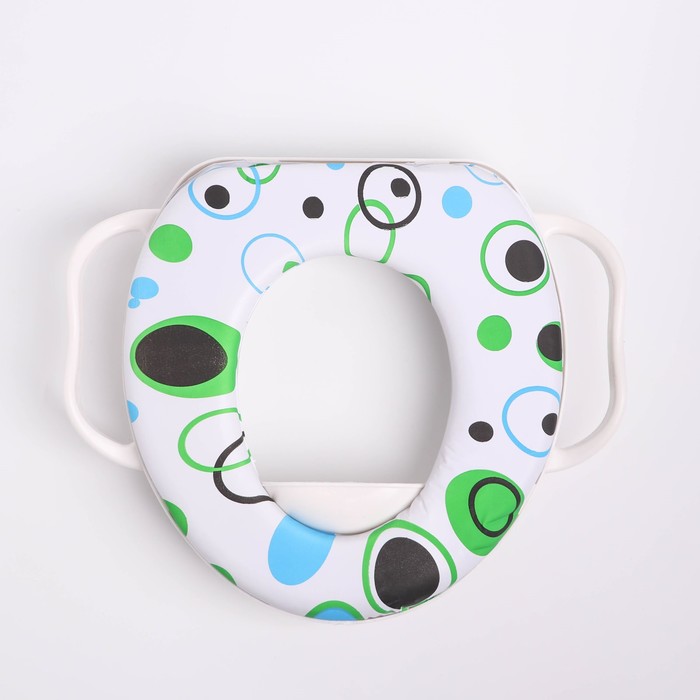 Сиденье для унитаза детское с ручками "Мыльные пузыри"