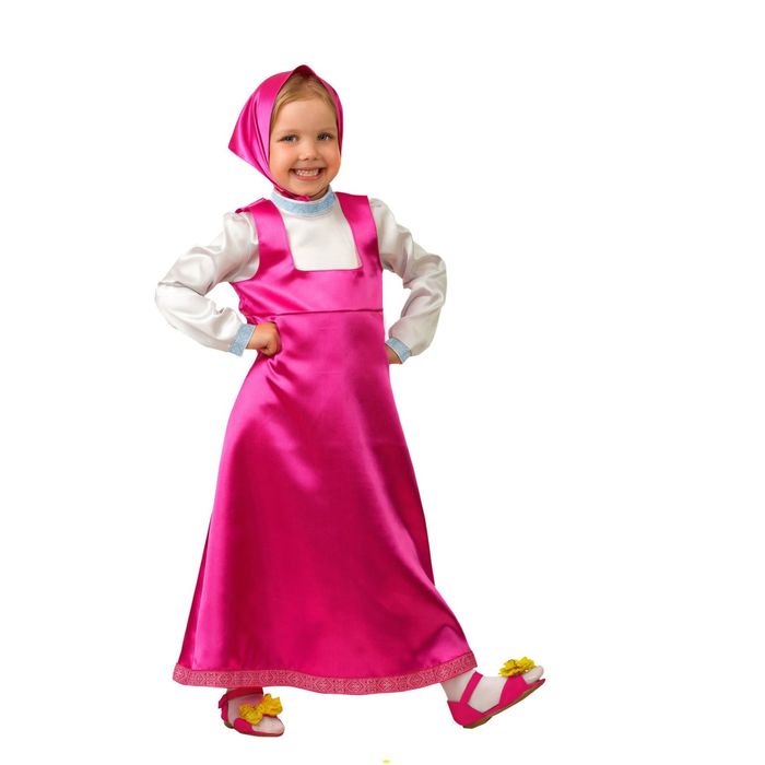 Карнавальный костюм "Маша", текстиль, р-р 26, рост 104 см