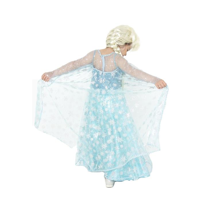 Карнавальный костюм «Эльза», текстиль, размер 32, рост 122 см