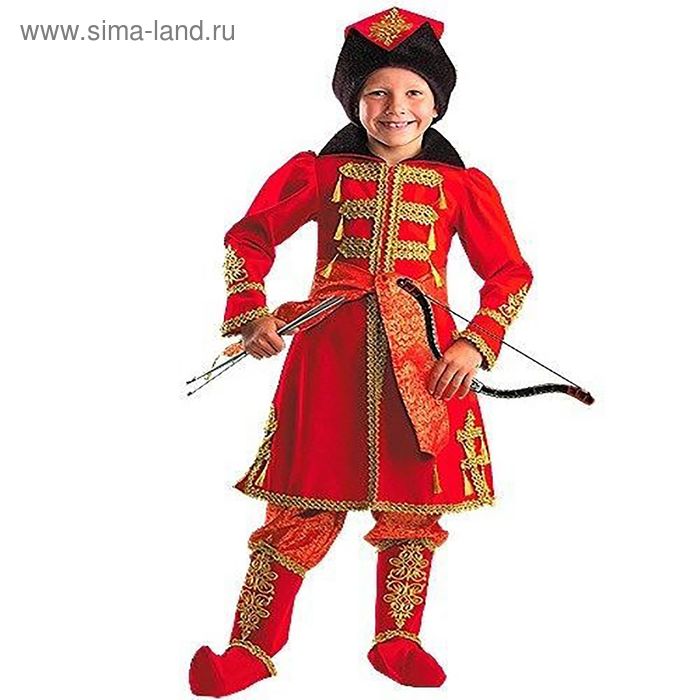 Карнавальный костюм «Иван Царевич», бархат, парча, размер 34, рост 134 см