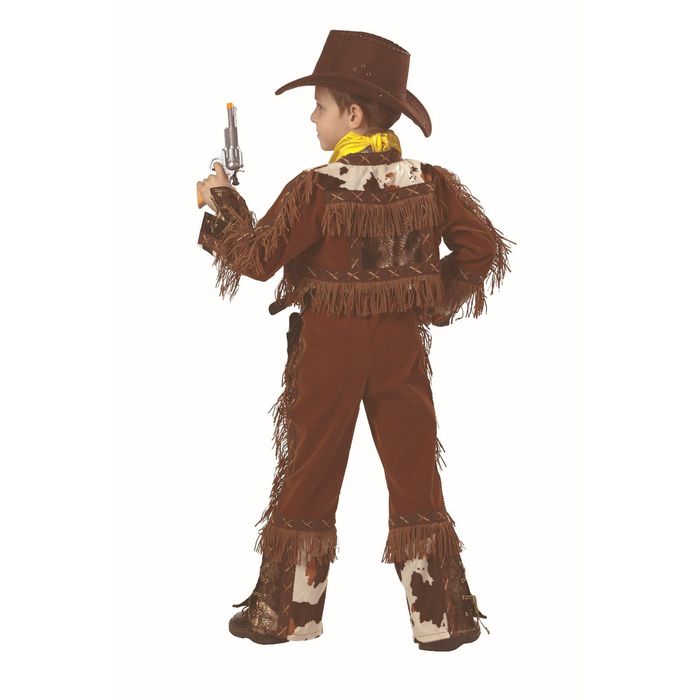 Карнавальный костюм "Ковбой", бархат, рост 128 см