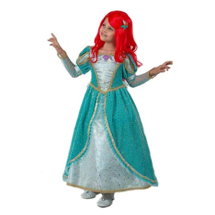 Карнавальный костюм "Принцесса Ариэль", бархат, р-р 34, рост 128 см