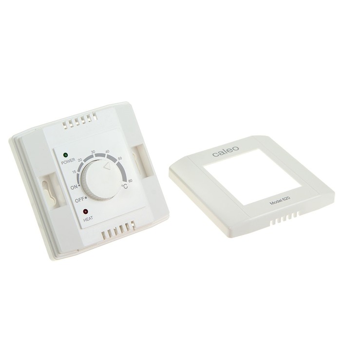 Терморегулятор CALEO 620, механический, 3,5 кВт, белый