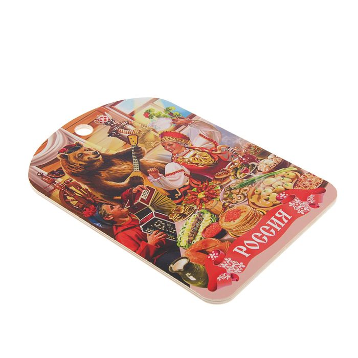 Доска разделочная "Россия" медведь